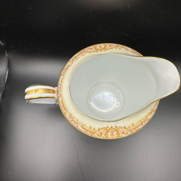 Noritake Japan M Hibiscus Pattern # 3942 Floral Discontinued Creamer Fine China - Picture 4 of 7